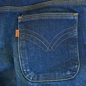 Vintage Orange Tab Levi’s Action Jeans, Sz 34 Waist Triple Stitch Pocket